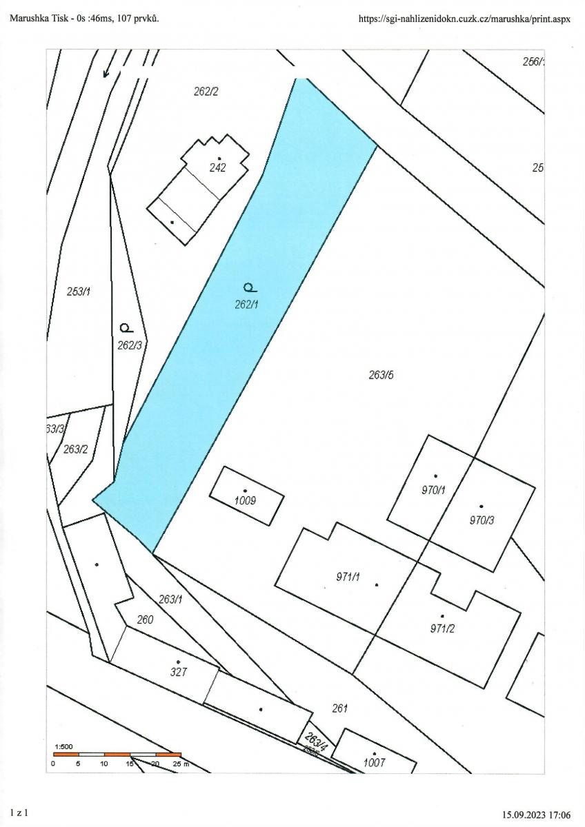 Prodej stavebního pozemku 1583m2 Stříbrná Skalice, okr. Praha východ, obrázek č. 3