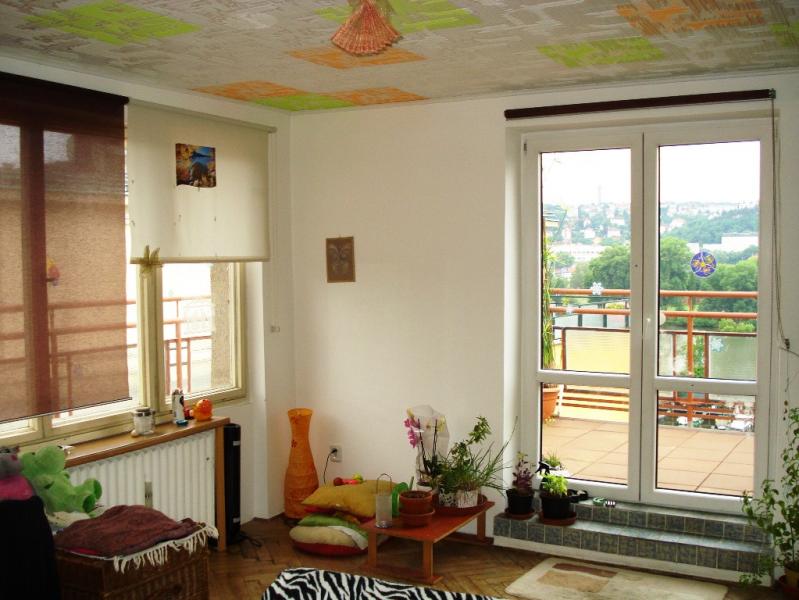 Prodej bytu 3+1+ hala + sklep (87,5 m2) s terasou 50 m2, OV, Podolské nábřeží, Praha 4, Podolí 