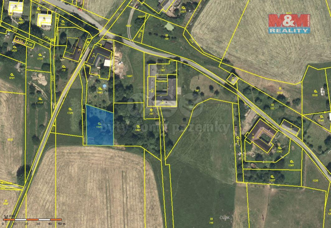 Prodej pozemku k bydlení, 727 m, Hynčina - Křižanov, obrázek č. 1
