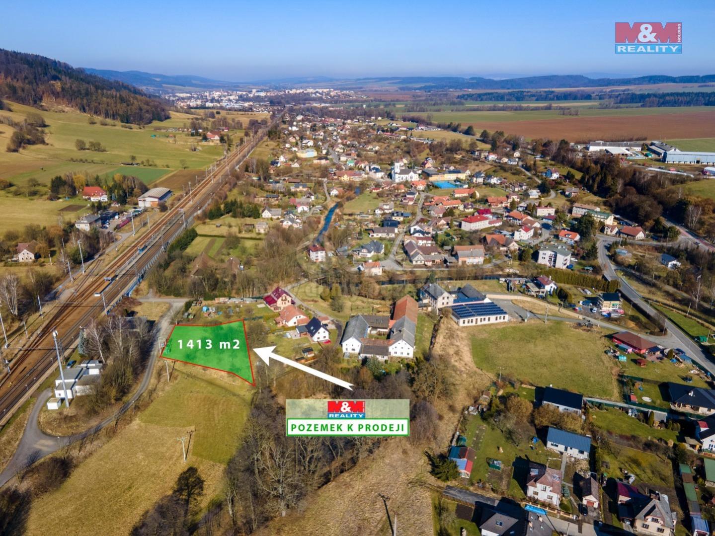 Prodej pozemku k bydlení, 1413 m, Dlouhá Třebová, obrázek č. 2