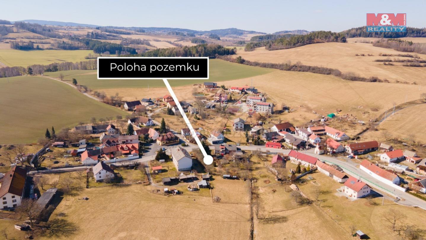 Prodej pozemku k bydlení, 646 m, Dřešín, obrázek č. 1