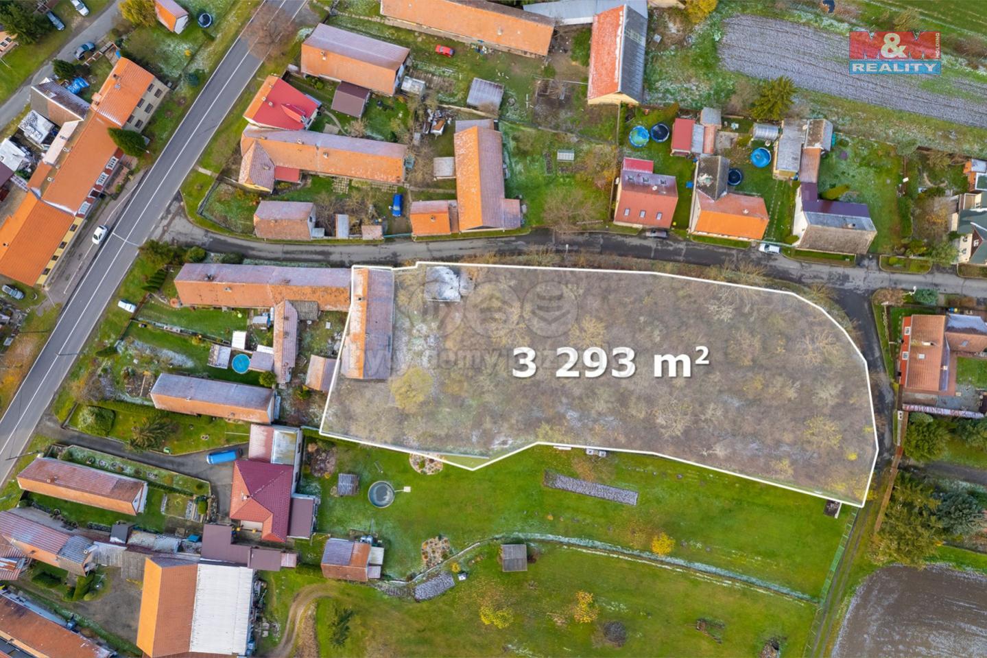 Prodej pozemku k bydlení, 3293 m, Činěves, obrázek č. 1