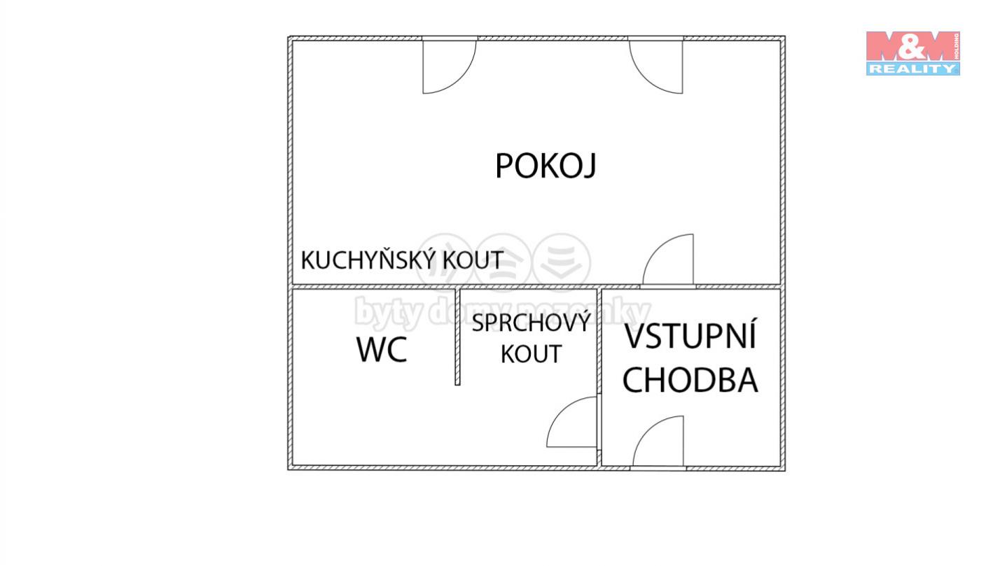 Prodej bytu 1+kk, 21,89 m, Brno, ul. Cejl, obrázek č. 2