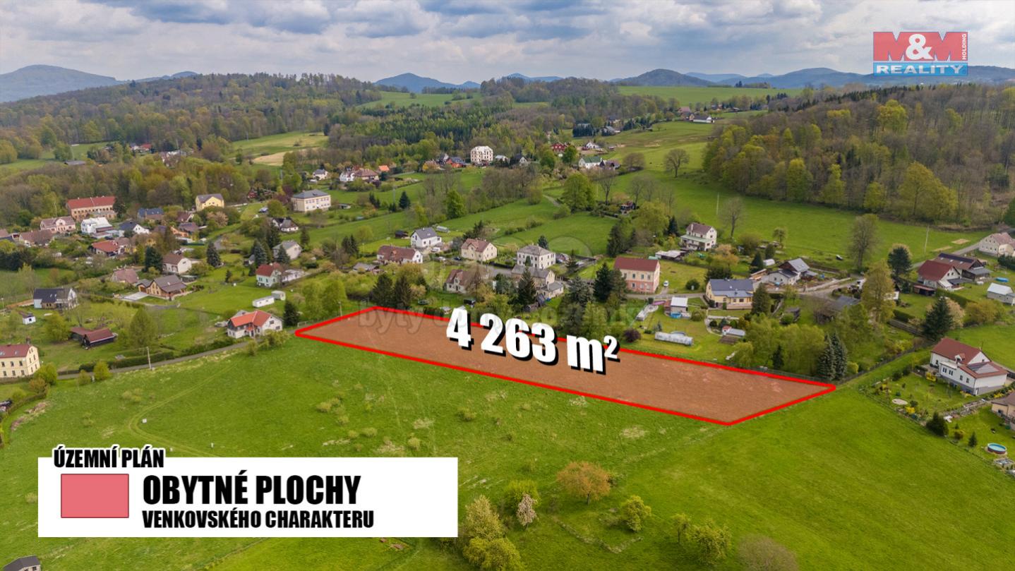 Prodej pozemku k bydlení, 4263 m, Nový Oldřichov, obrázek č. 3