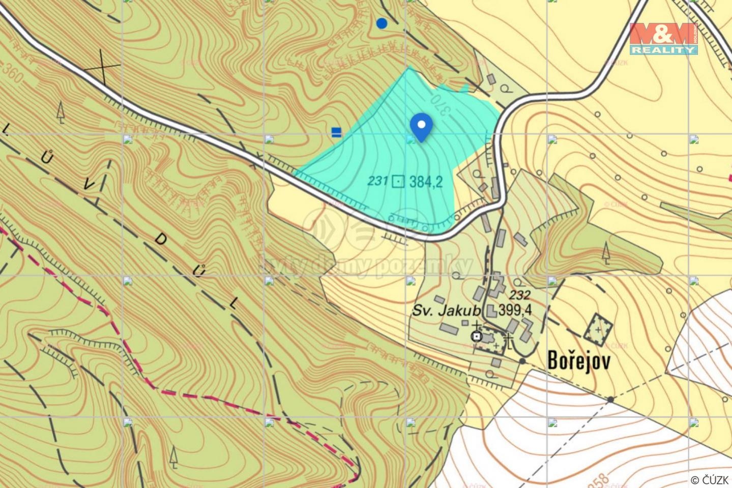 Prodej trvalý travnatý porost, 34738 m, Ždírec, Doksy, obrázek č. 1