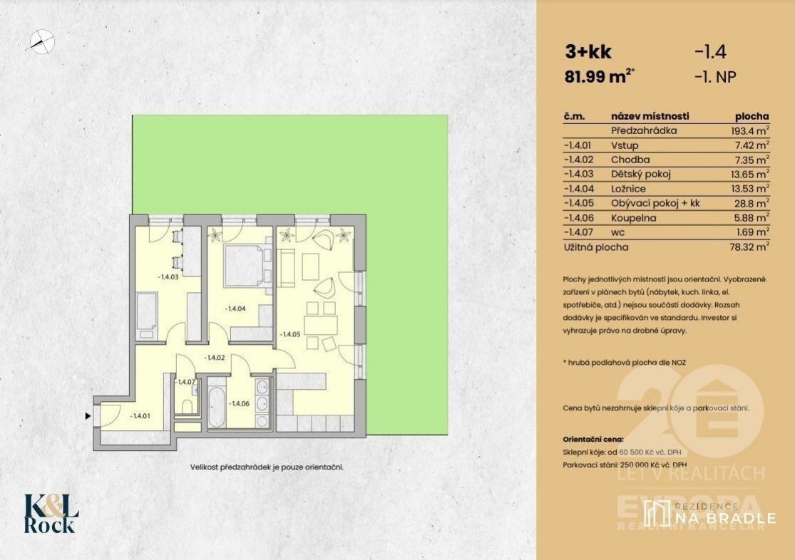 Prodej bytu 3+kk 82 m2, a předzahrádky 193 m2, Světlá nad Sázavou, obrázek č. 2