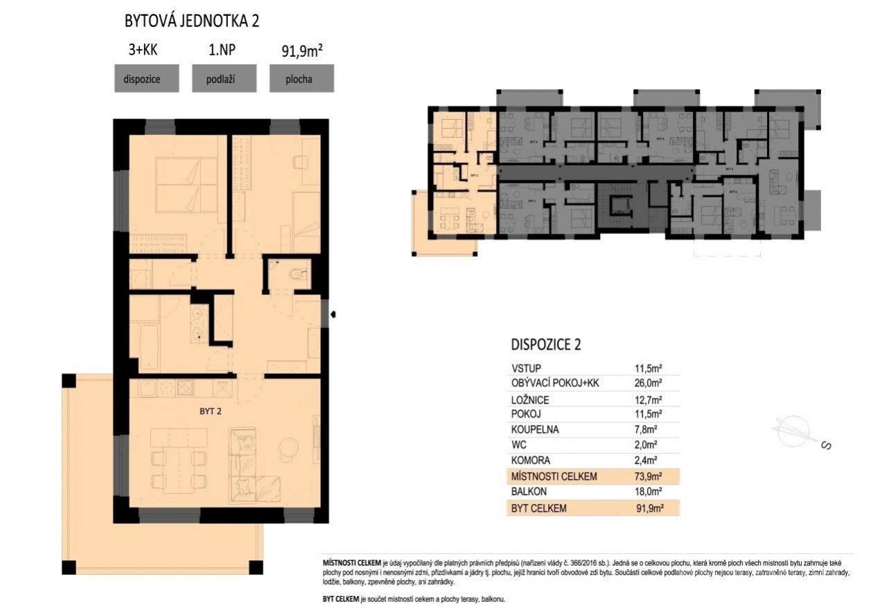 Prodej bytu 3+kk, 91,9 m2, Světlá nad Sázavou, obrázek č. 2