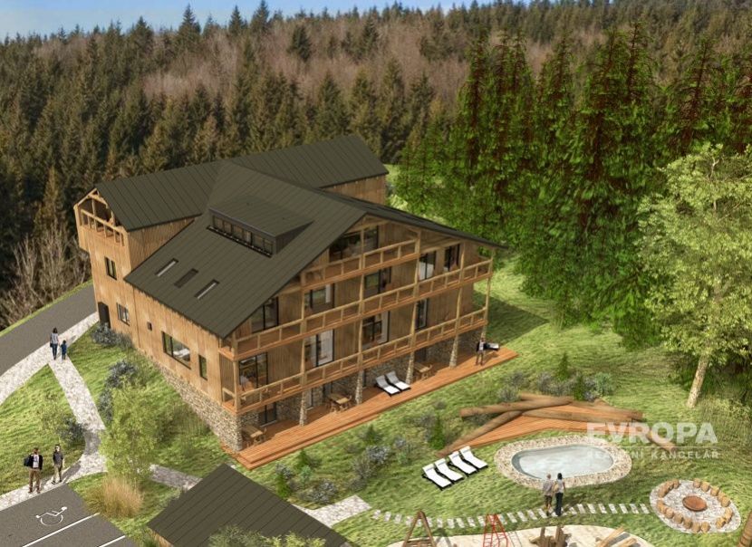Prodej horský apartmán v novostavbě, byt na horách 86 m2, lodžie 15.1m2,ven. bazén, parkovací s., vý, obrázek č. 3