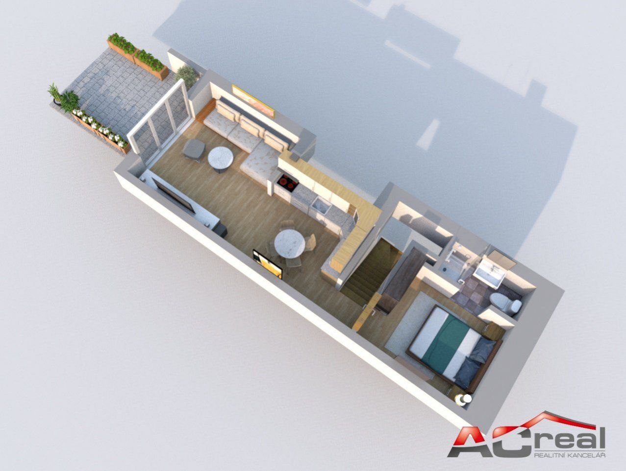 Prodej novostavby - mezonetový byt s terasou 4+kk, 93,30 m2, obrázek č. 1