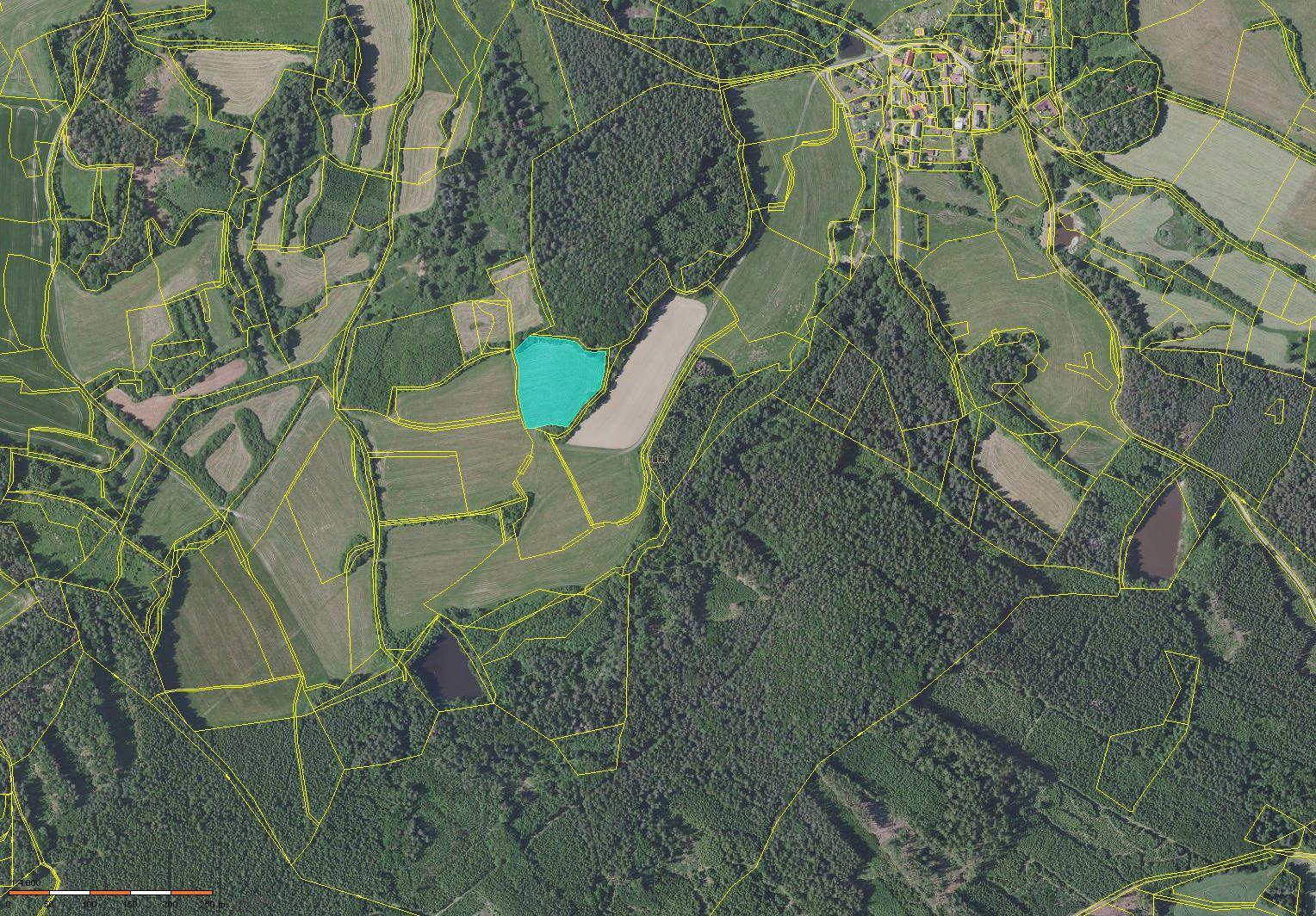 Prodej 1,81 ha orné půdy v k.ú. Popovice u Benešova, obrázek č. 1