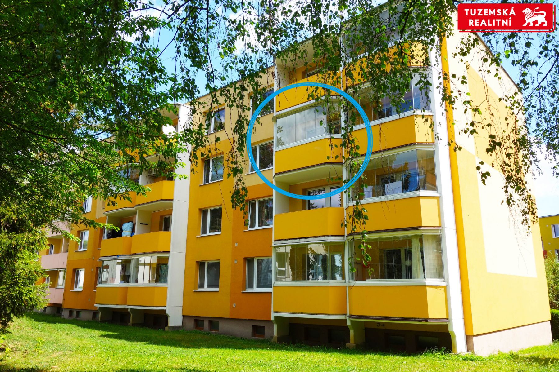 Pronájem pěkného bytu 1+1, 38m2, s velkou zasklenou lodžií v Brně Bystrci., obrázek č. 1