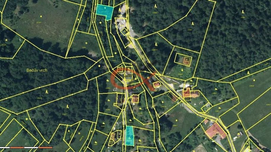 Prodej stavebního pozemku 284m2 a 362m2 tr.porostu, Rožnov pod Radhoštěm, obrázek č.1