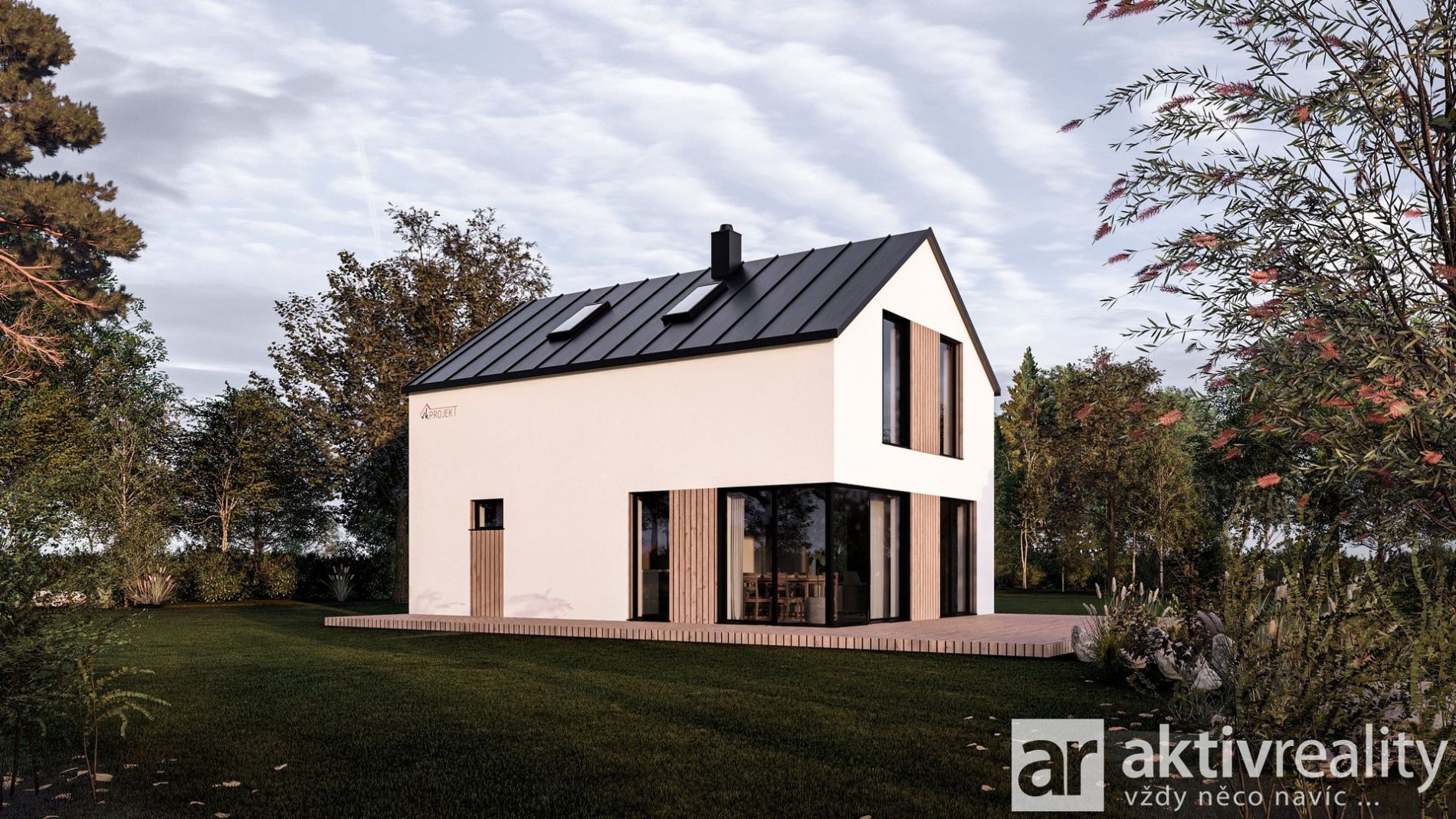 Prodej novostavby rodinného domu, 4+kk, 105 m2, pozemek 800 m2 - Hostín u Vojkovic, obrázek č. 1