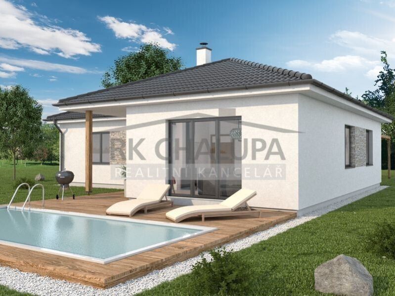 Prodej parcely s domem k výstavbě 4+1, nízkoenergetický, zděný, Hosín u Českých Budějovic, 751 m2, obrázek č. 2