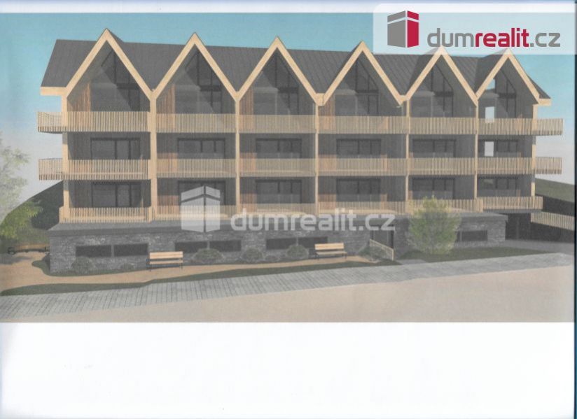 Prodej velkého mezonetového bytu 3+kk se 2 balkony a garážovým parkovacím stáním v centru Železné Ru, obrázek č. 2