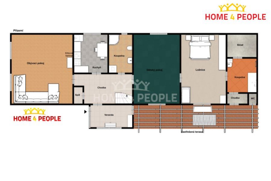 Prodej, rodinný dům, chalupa, 4+1, 190 m2, terasa, Schořov, obrázek č. 3