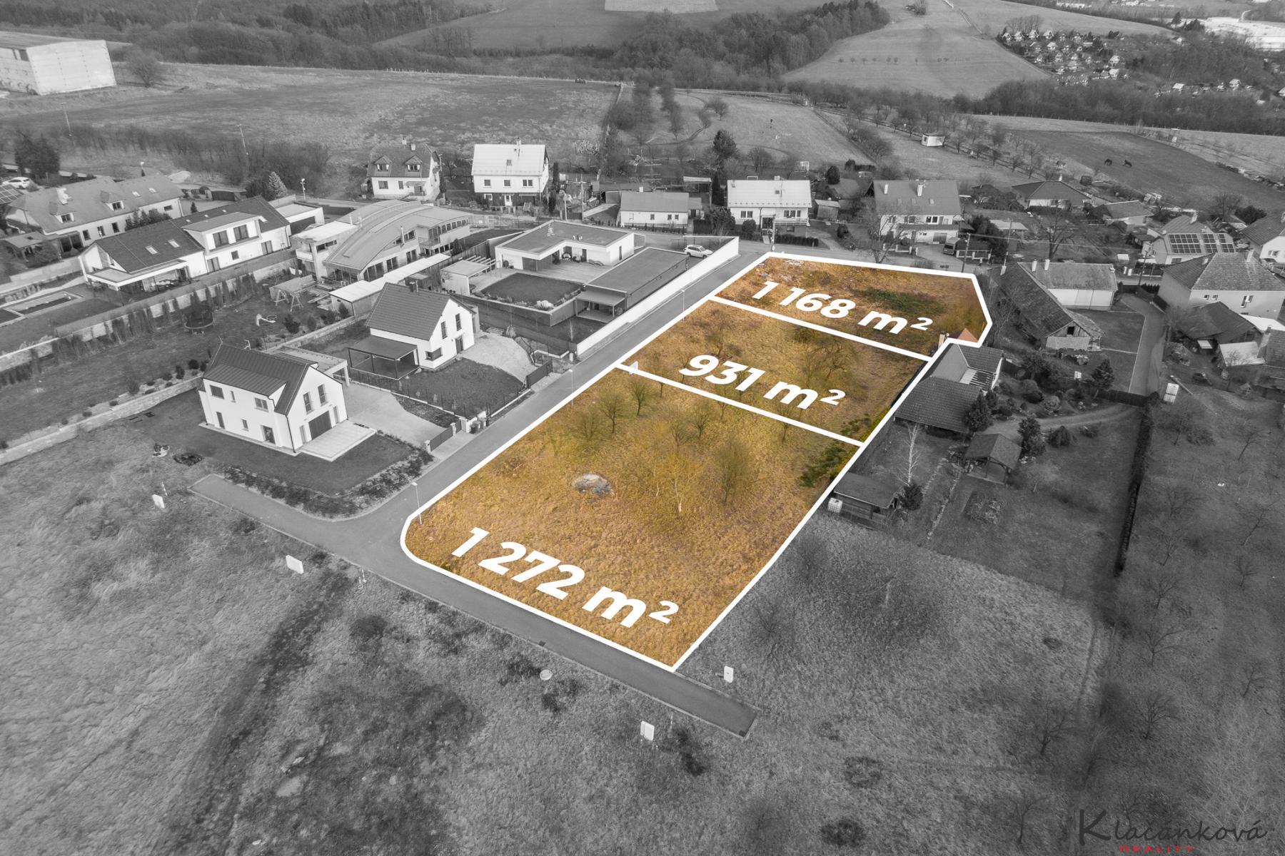 Prodej pozemku - stavební 1272 m2 Zlín-Příluky, obrázek č. 1