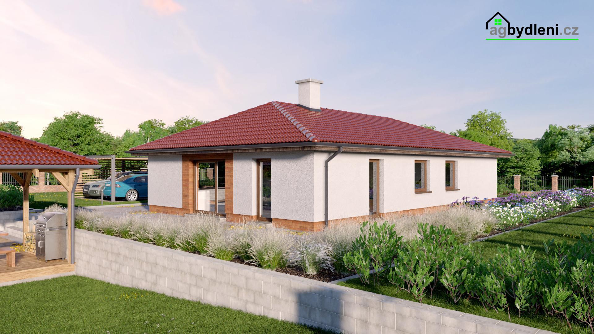 Prodej novostavby rodinného domu typu bungalov na zajištěném pozemku 1249 m2, obrázek č. 3