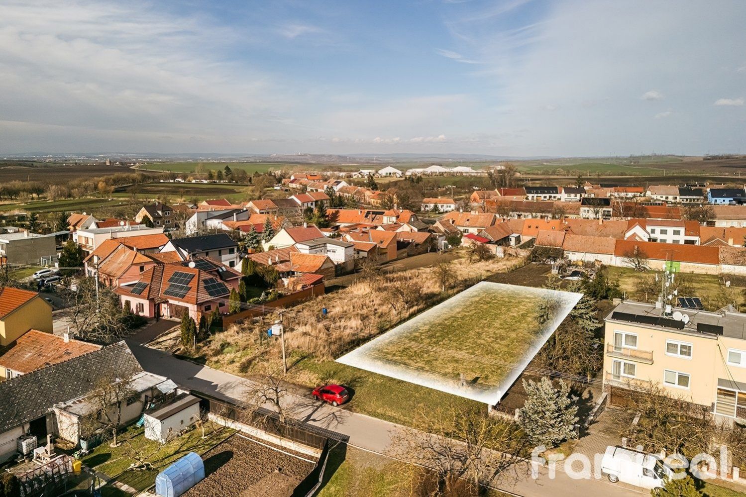 Prodej pozemky pro bydlení, 1 000 m2 - Těšany, obrázek č. 3