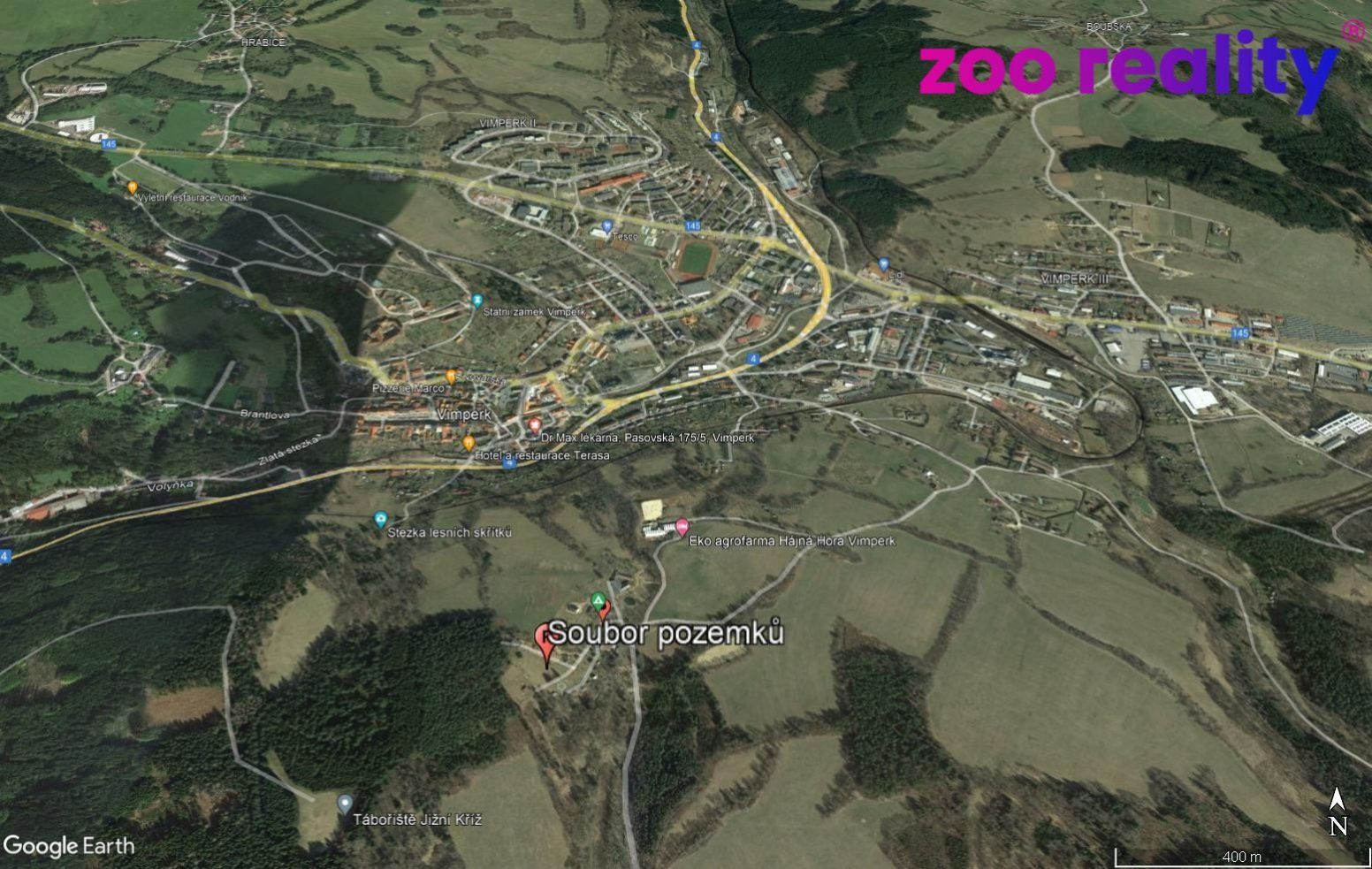 Prodej, stavební pozemky 2112 m2, Hájná Hora, Vimperk, obrázek č. 2