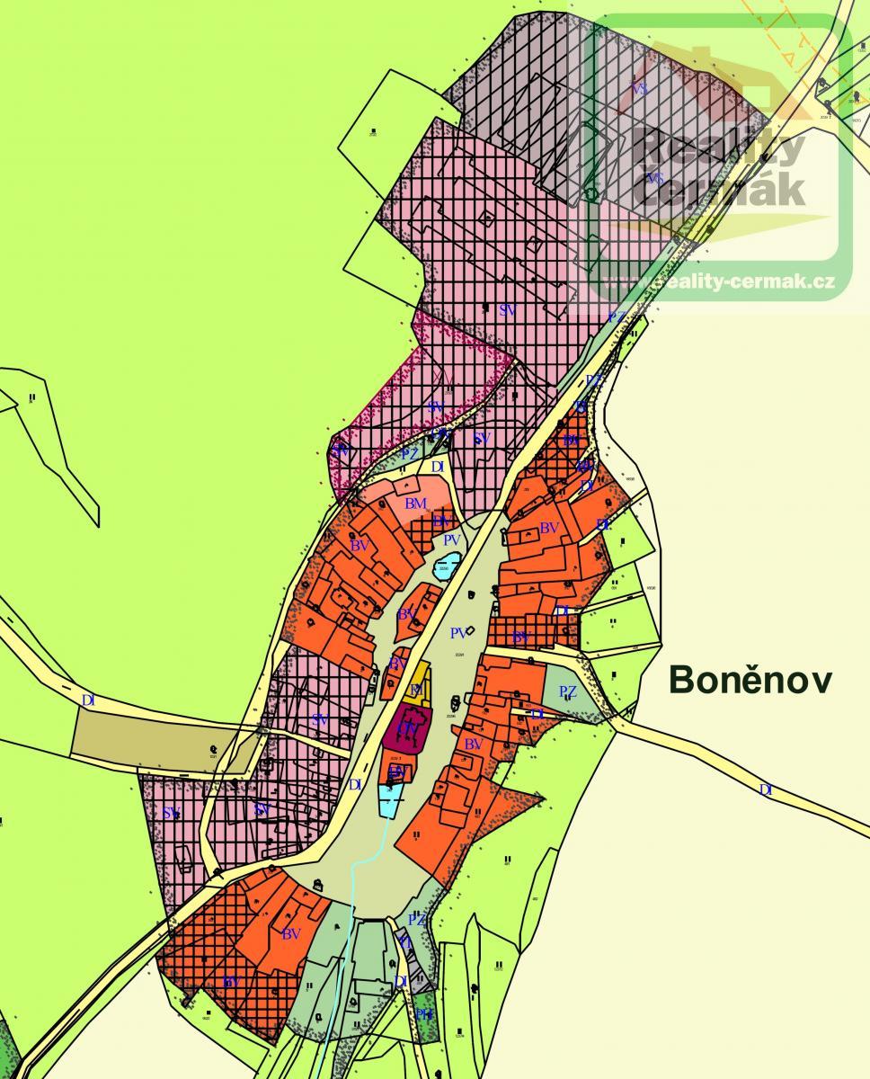 Prodej stavební pozemku 34540 m2 - Boněnov, Chodová Planá, okr. Tachov, obrázek č. 3