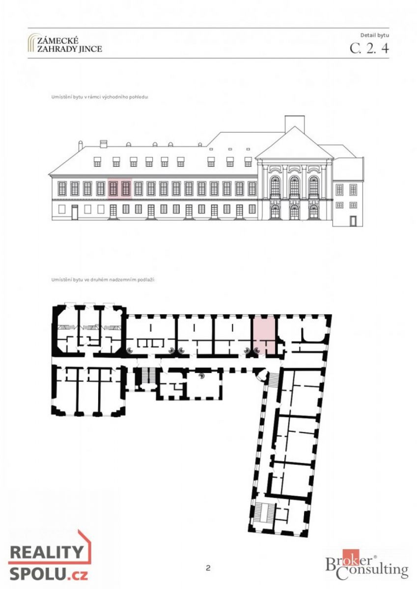 Unikátní mezonetové bydlení na zámku, obrázek č. 3