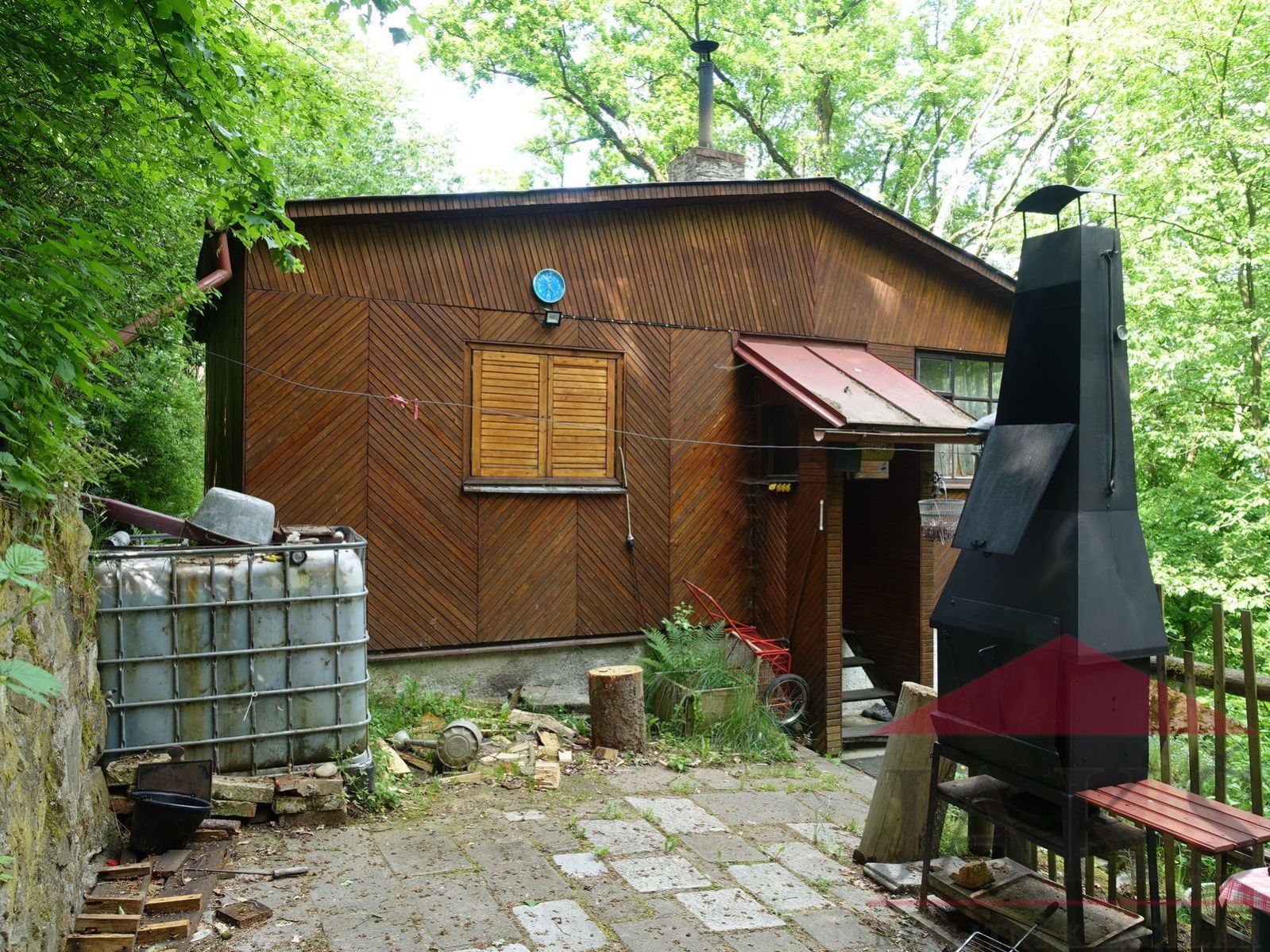 Robčice u Štěnovic; chata (zast. pl.: 41 m2) 3+kk přímo v lese nad Úhlavou, obrázek č. 2