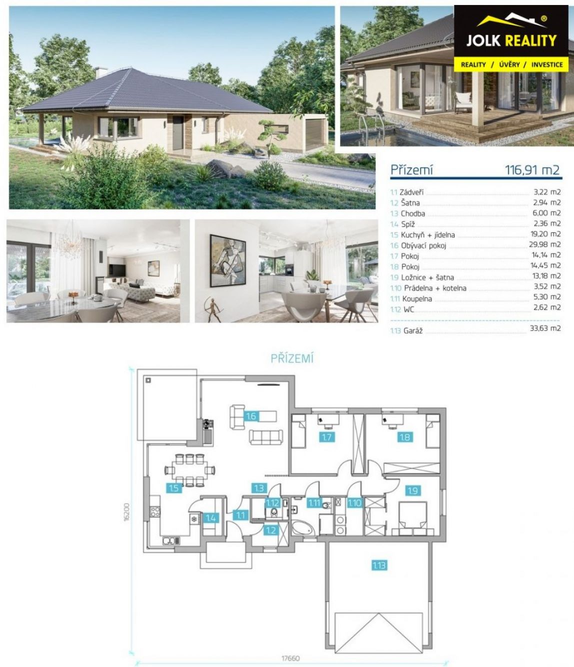 Prodej rodinného domu na klíč 4kk - 117m2, pozemek 1m2, obrázek č. 3