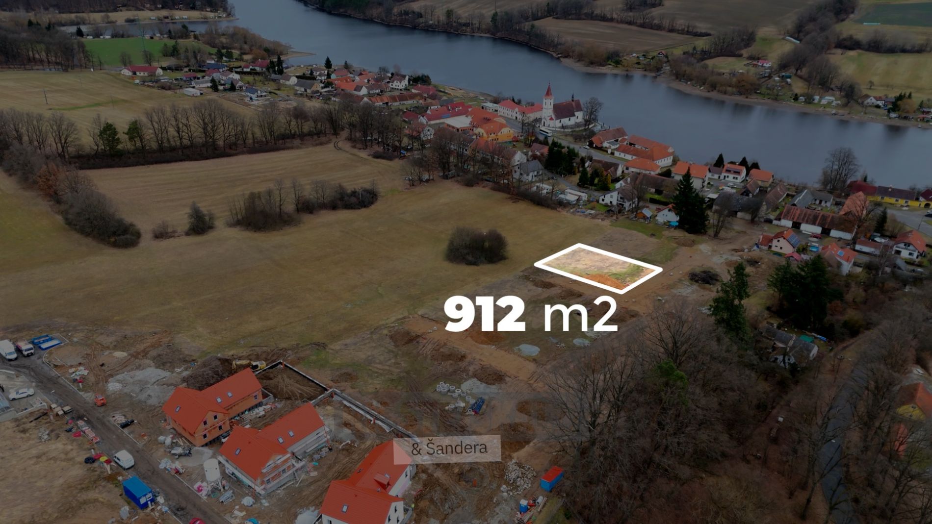 Prodej stavebního pozemku, 912 m2, Purkarec, obrázek č. 1