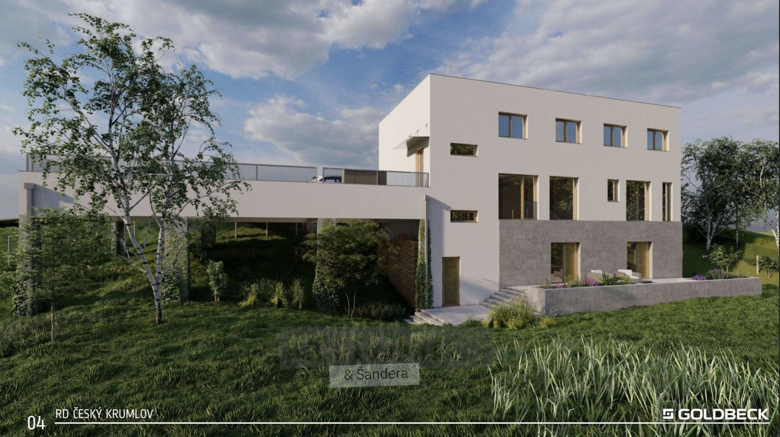 Prodej pozemku 1344 m2, projekt na rodinný dům s dvěma bytovými jednotkami, Český Krumlov, obrázek č. 3