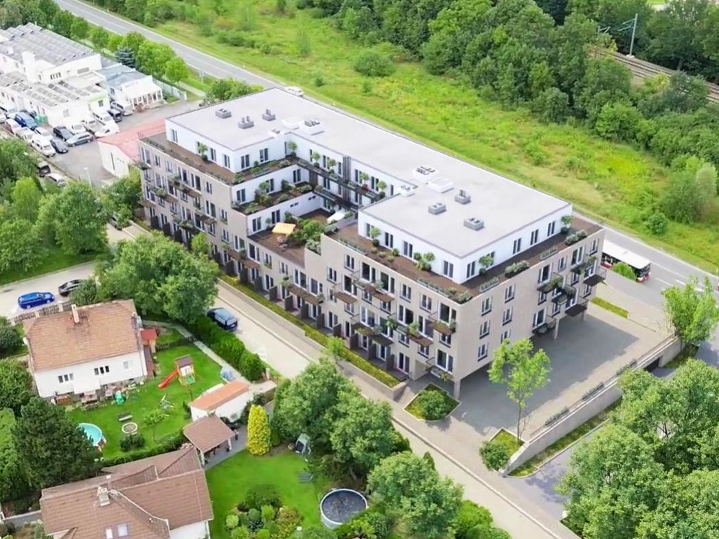 Moderní rodinný byt 2+kk s balkonem v novostavbě Zelené kaskády na Praze 9. Akční sleva 298 720 Kč., obrázek č. 1