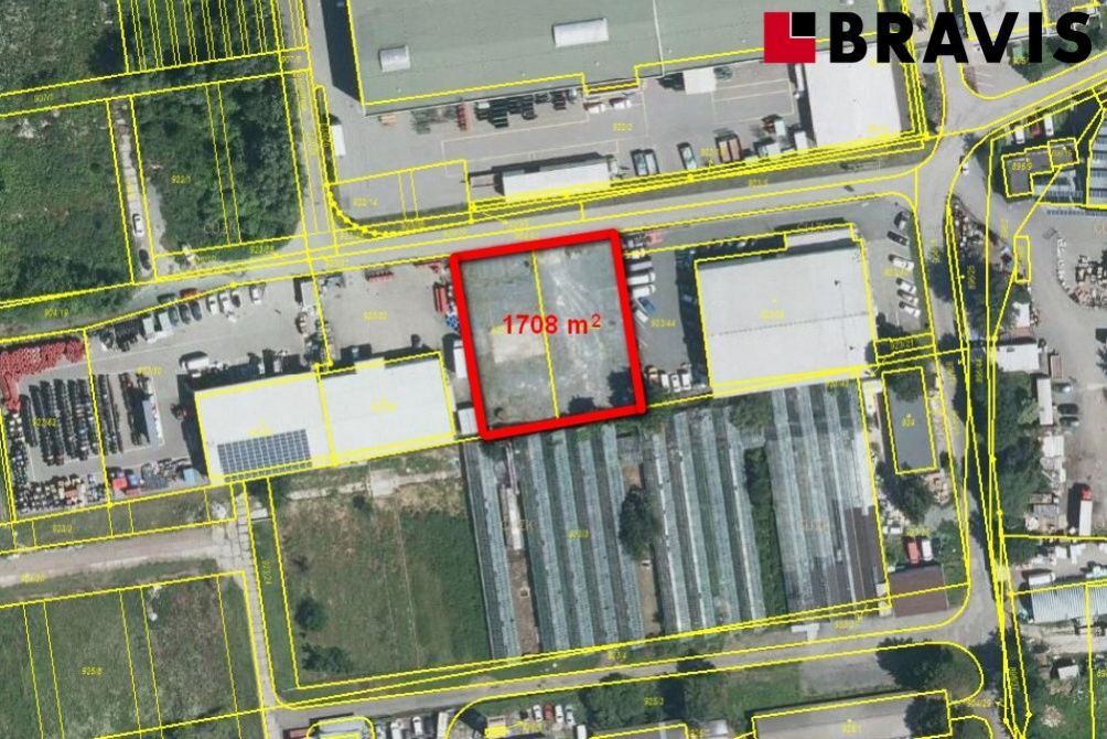 Prodej komerčního pozemku 1708 m2, Brno Horní Hešpice, ul. Královka, strategické umístění v průmyslo, obrázek č. 1