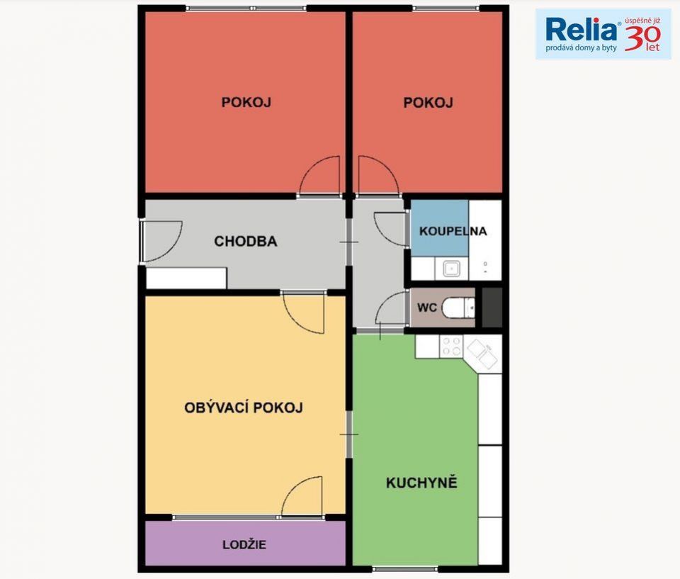Prodej bytu 3+1, 75 m2 - Liberec - Rochlice, ul. Na Žižkově, obrázek č. 2