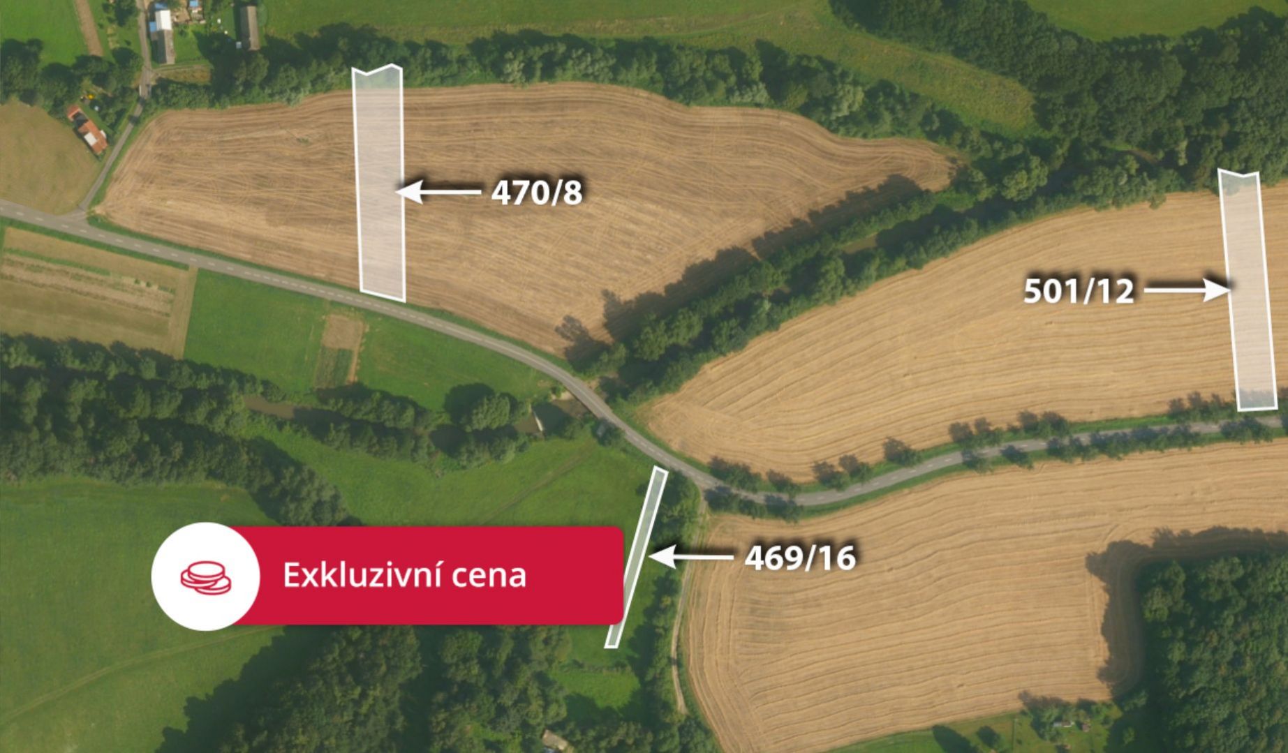 Zemědělská půda, prodej, Komárovice, Kelč, Vsetín, obrázek č.1