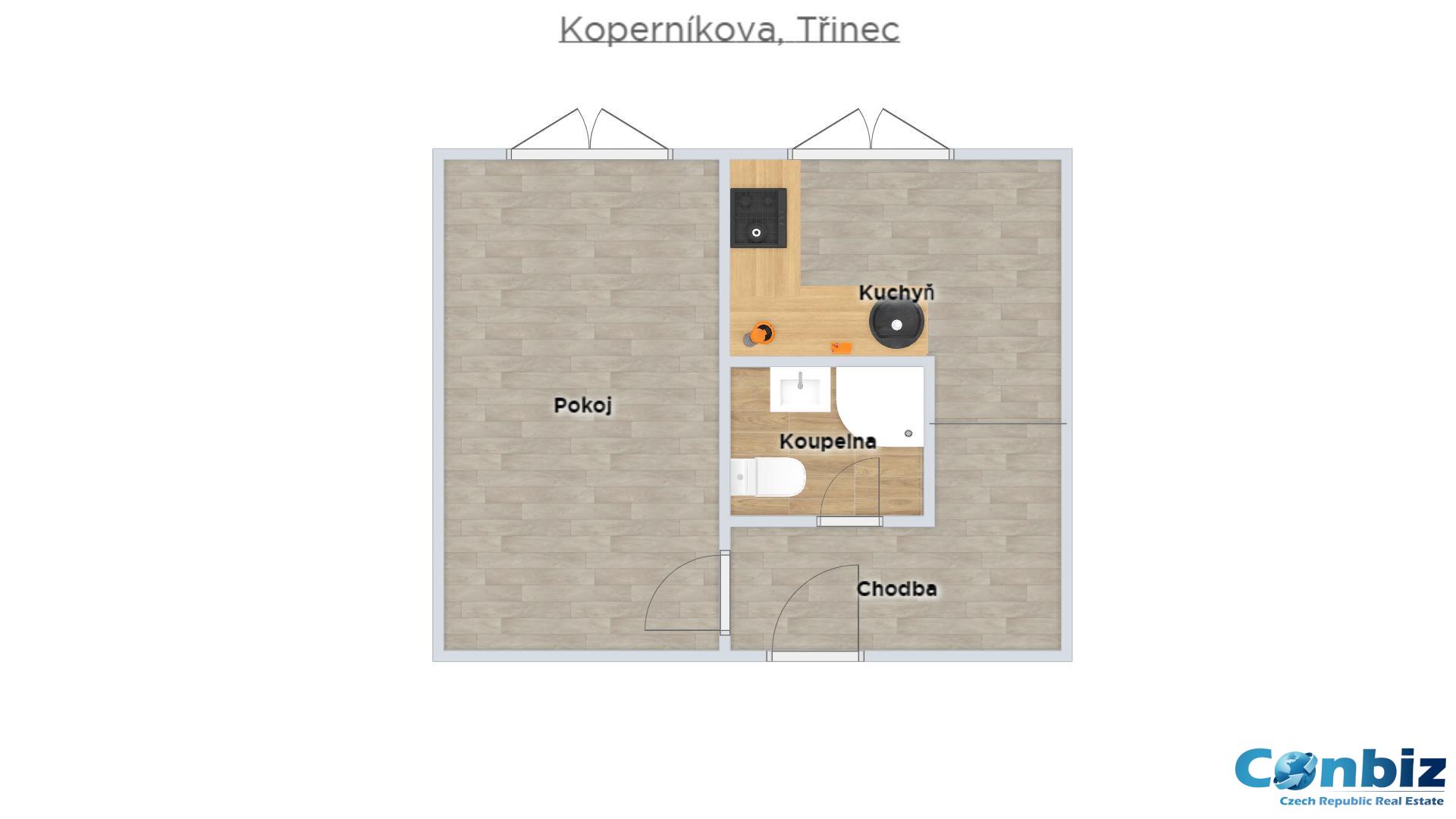 Prodej družstevního bytu 1+1 na ulici Kopernikova v Třinci , obrázek č. 3