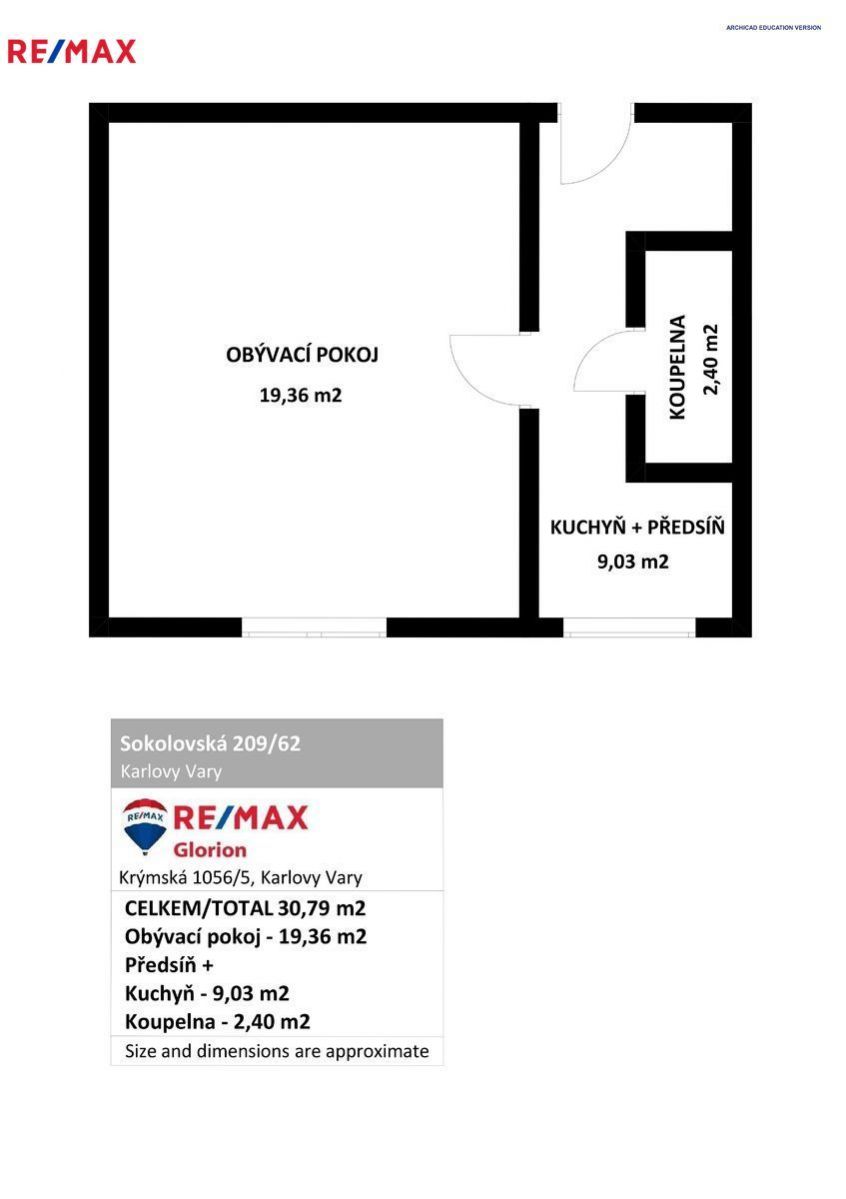 Na prodej útulný a světlý byt 1+1, 31 m2, obrázek č. 3