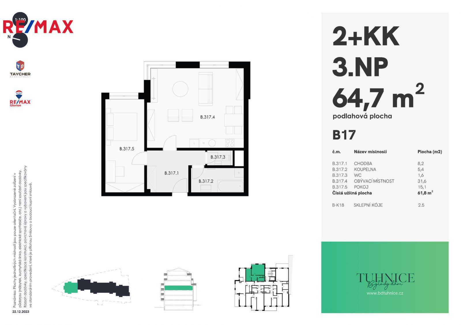 Prodej bytu č.17, 2+KK, 64,6 m2, Šumavská, Karlovy Vary, obrázek č. 2