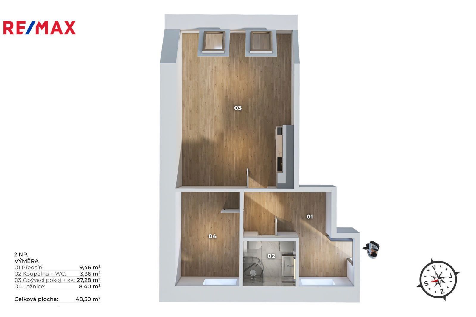 Prodej bytu 2+kk, 49 m (dokončení 12/25) v rezidenci Sofinka u Zvoničky, Bobnice u Nymburka, obrázek č. 1