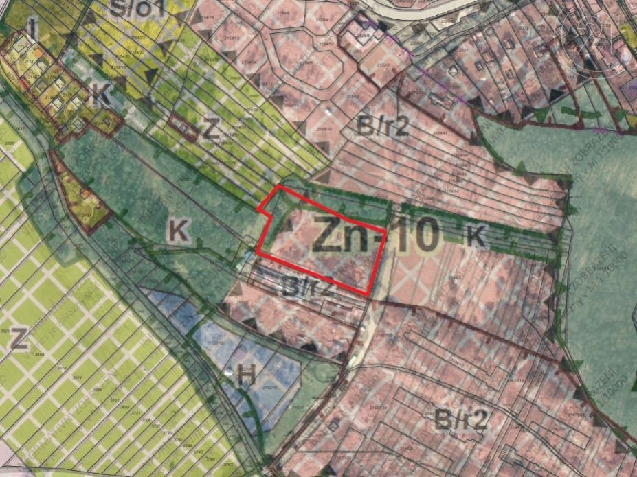 Pozemek pro developerský projekt, Brno-Žebětín, CP 5882 m2, obrázek č. 2