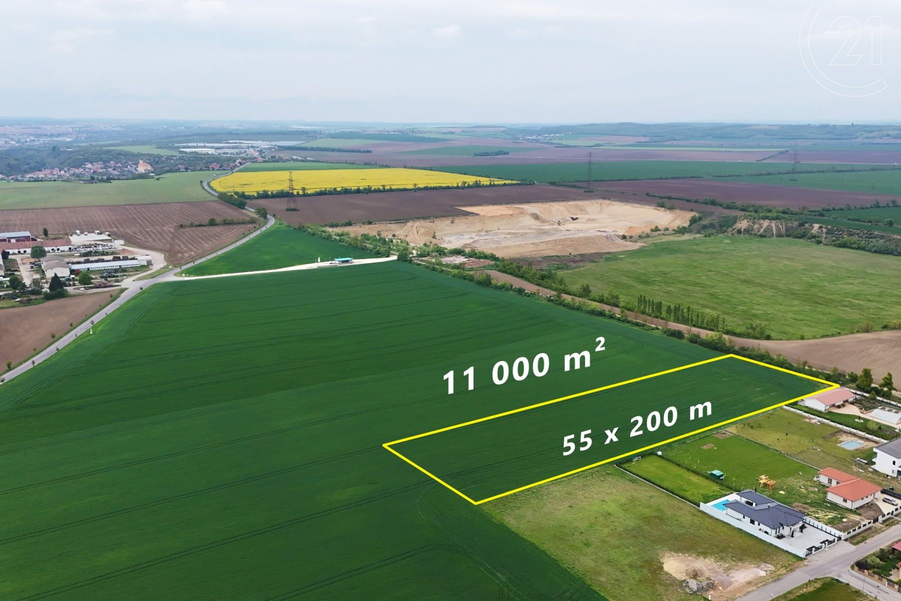 Prodej pozemku pro komerční výstavbu, 11 000 m2 - Tasovice, obrázek č. 3