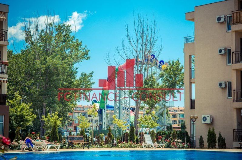 Apartmán 1+kk, s výhledem na bazén, vedle aquaparku, Slunečné pobřeží, Bulharsko, obrázek č. 1