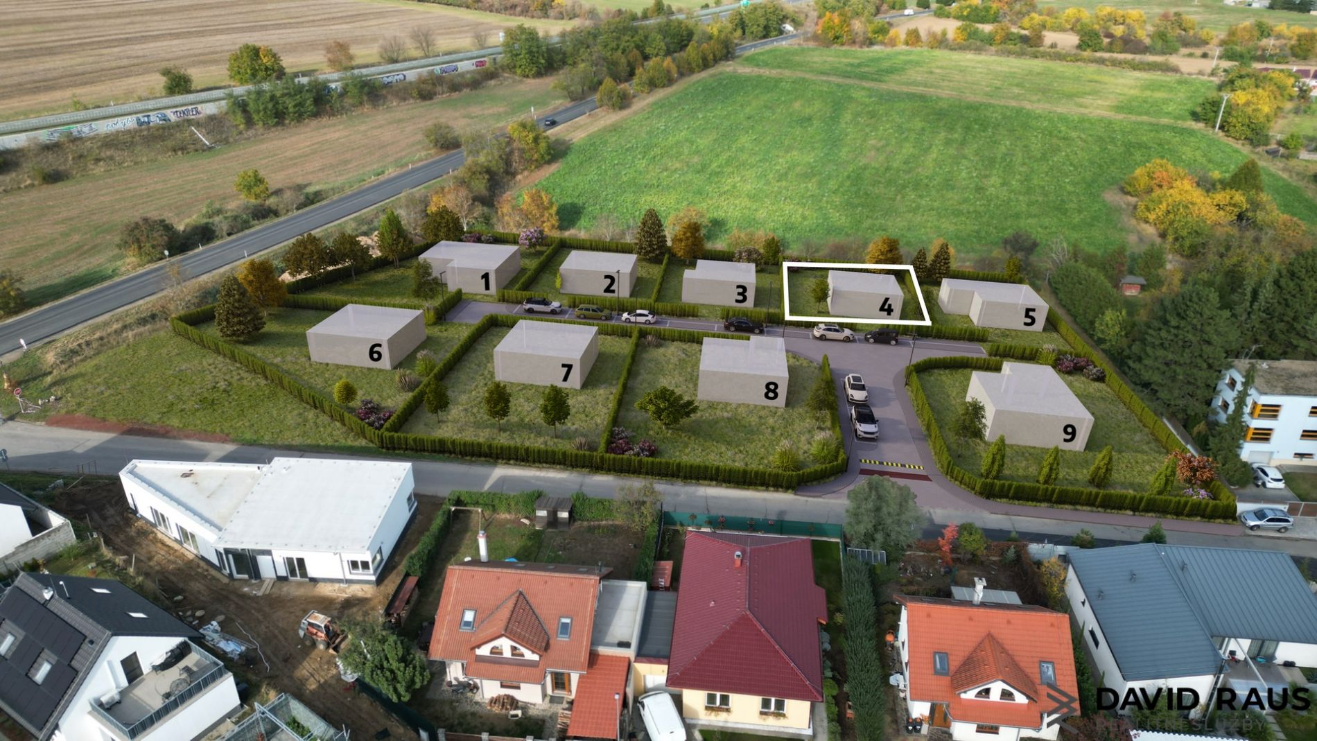 Prodej stavebního pozemku (577 m2), ul. Štefánikova, Rajhrad u Brna (č.4), obrázek č. 3