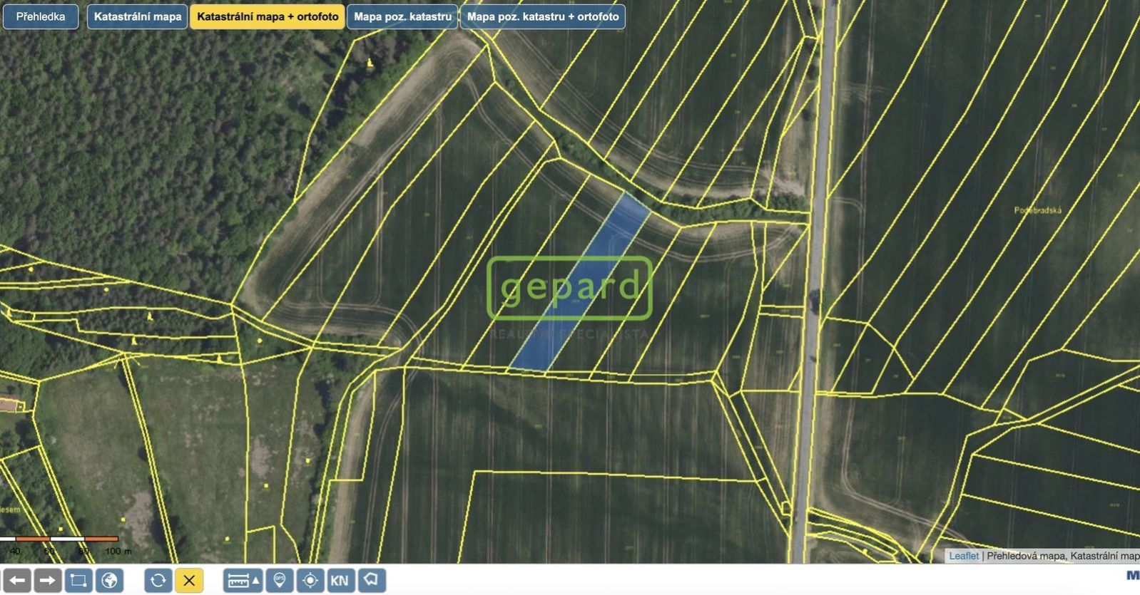 Prodej pozemků jako celku - 45.717 m2, obec Vlkančice, obrázek č. 3