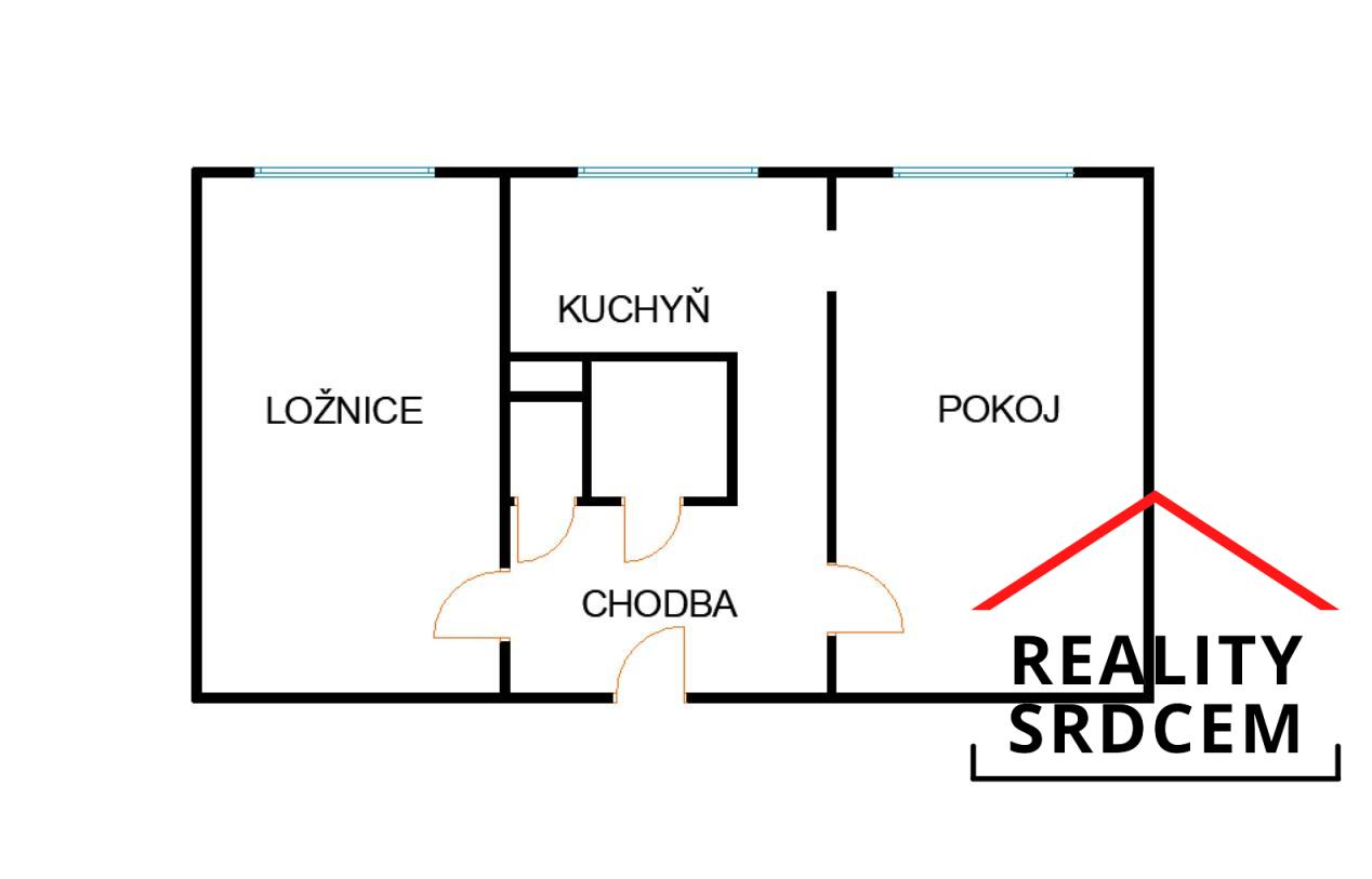 Pronájem bytu 2+1, 50 m2, ul. Sokolovská, Ostrava - Poruba, obrázek č. 3