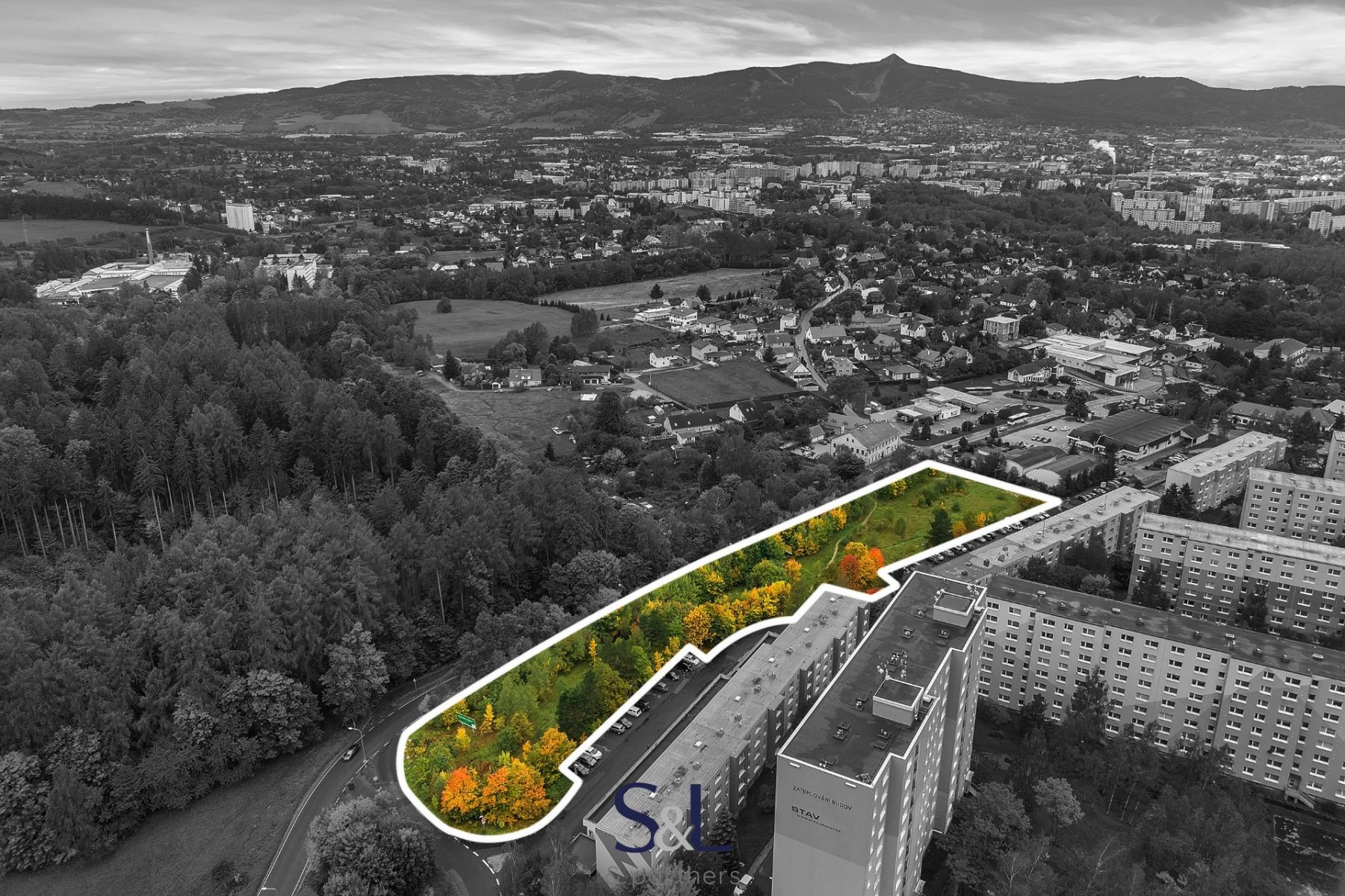Prodej, Pozemky pro komerční výstavbu,  8023m2 - Liberec, Starý Harcov, obrázek č. 2