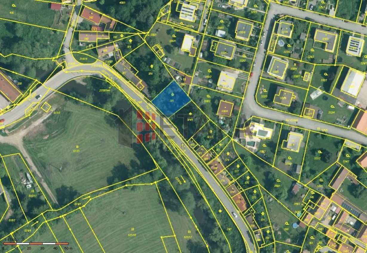 Prodej stavebního pozemku o ploše 466 m2 v obci Křemže, obrázek č. 1