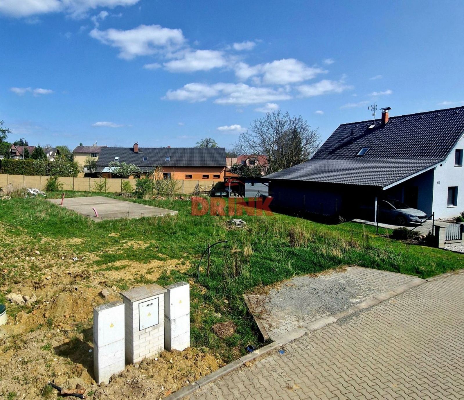 Prodej stavební parcely se základovou deskou v obci Bechov, obrázek č. 2