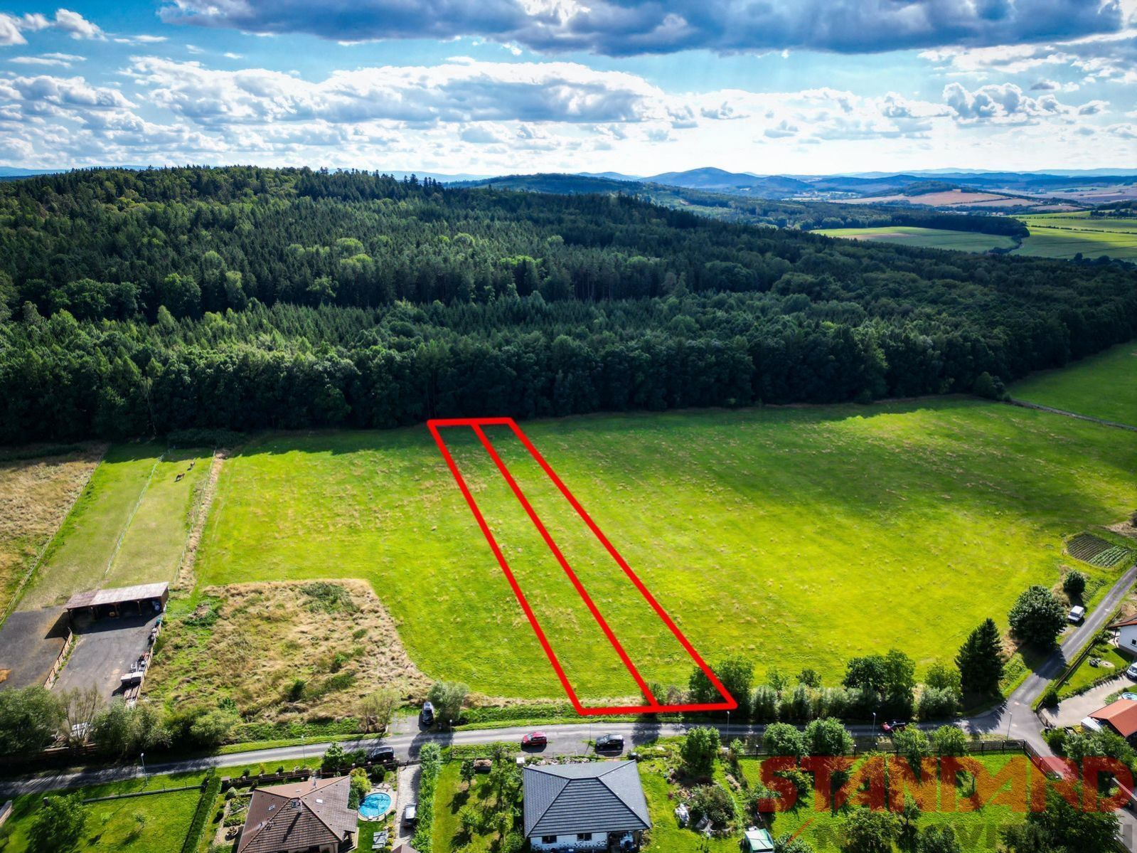 Prodej pozemku s možností výstavby RD o rozloze 4 147 m2, Dolce u Přeštic, Plzeň-jih, obrázek č. 2