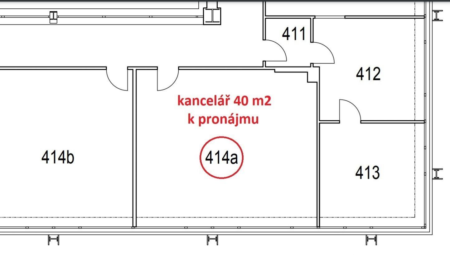 Pronájem reprezentativní kanceláře 40 m2 ulice Sokolovská, obrázek č. 2