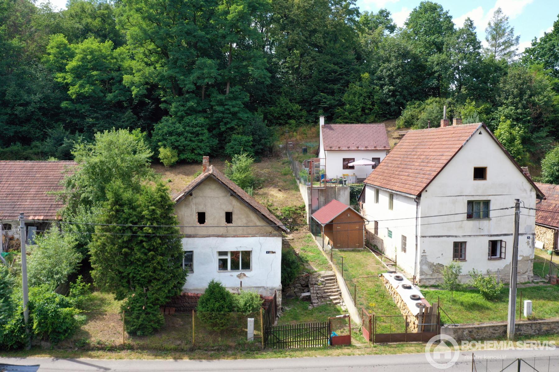 Prodej domu k rekonstrukci na kraji obce Mladá Vožice